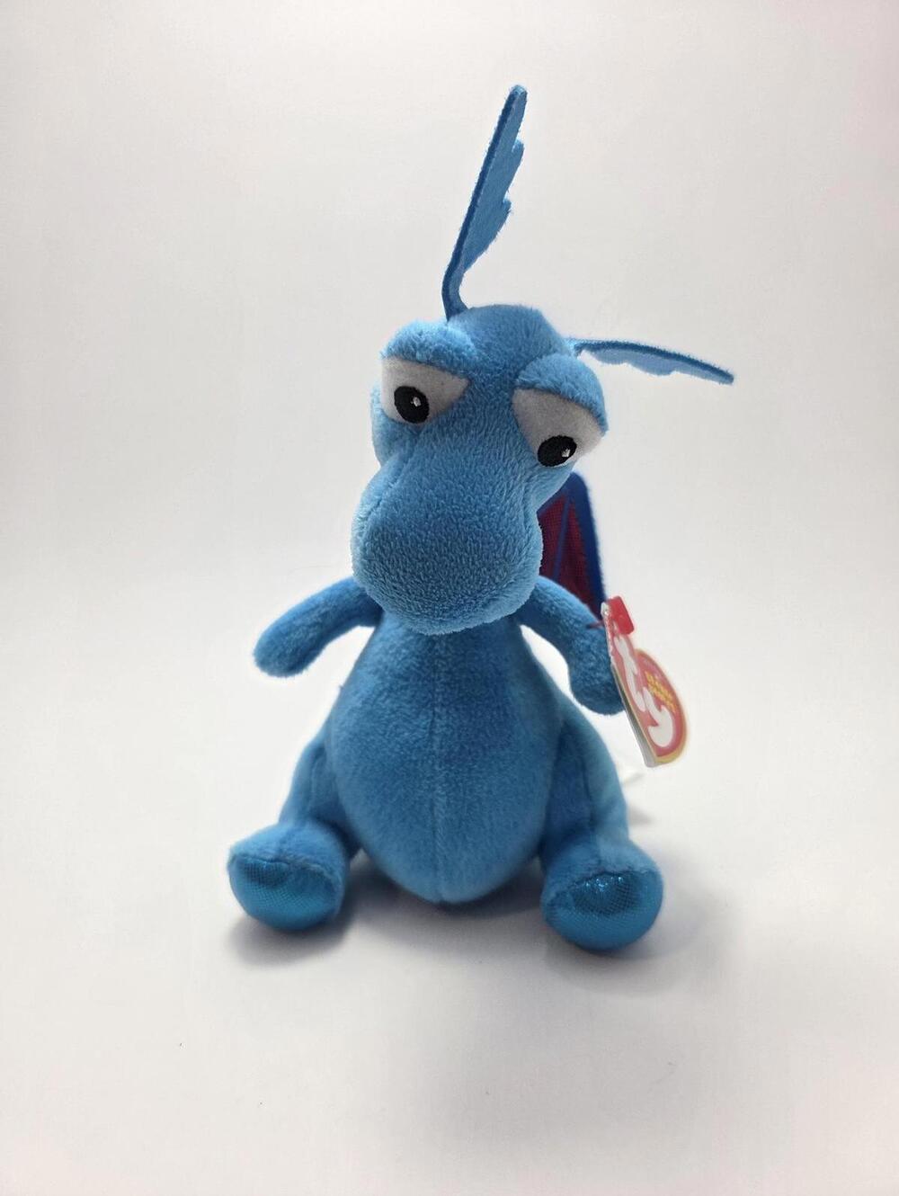 Ty Beanie Baby “Stuffy” the Dragon from Doc McStuffins - Creased Tag (7 inch)